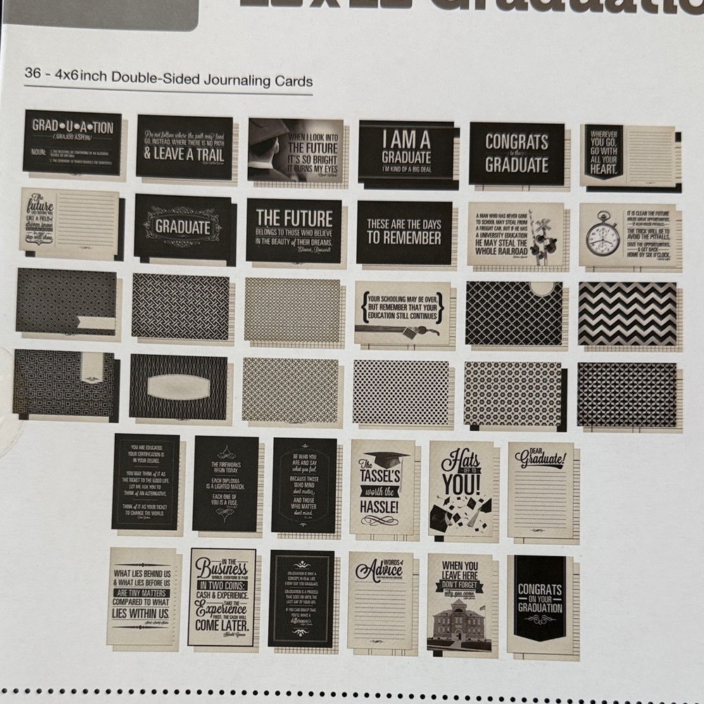 We R Memory Keepers Graduation Album Kit - Black - Picture 3 of 7